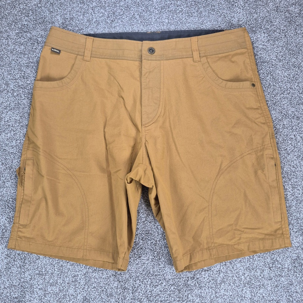 Kuhl Ramblr Shorts Mens 38 Brown Hiking Outdoor Cargo Utility